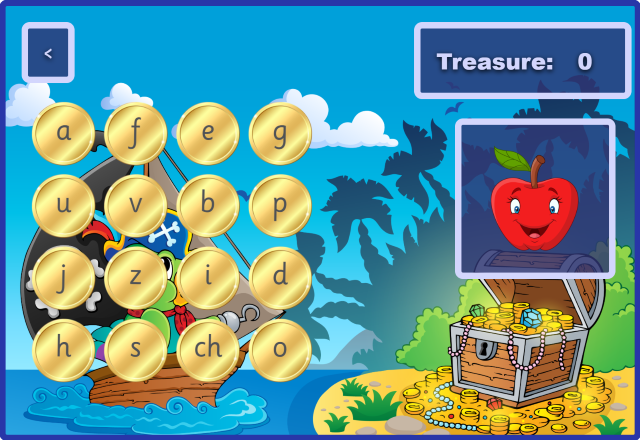 Begins with Bonanza phonics game